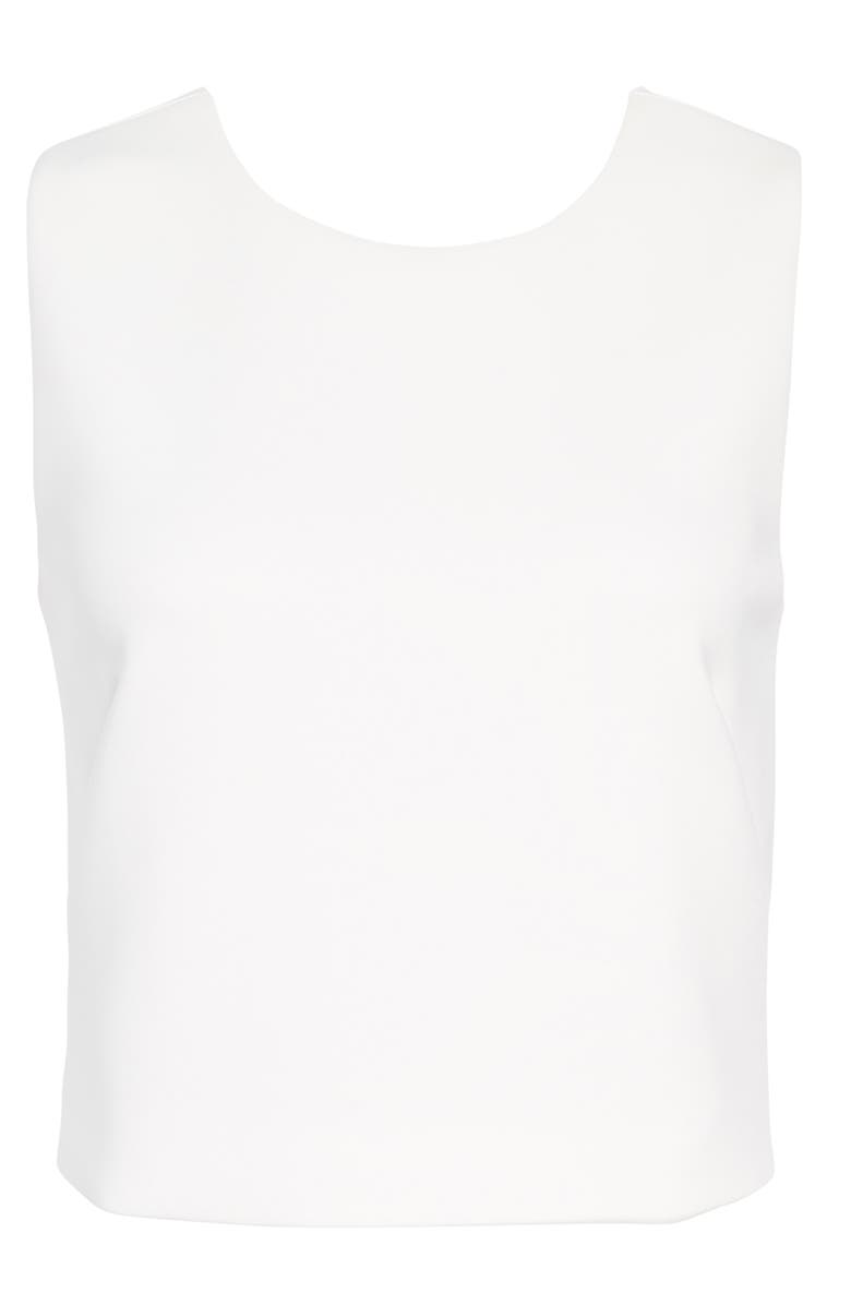 Eliza J Scuba Crop Top, Main, color,