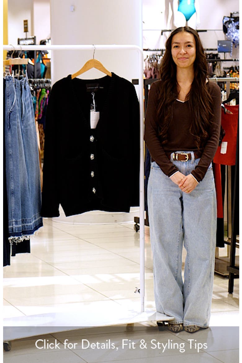 Floral Button V-Neck Cardigan video
