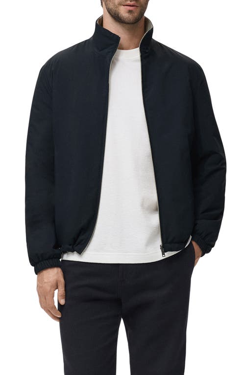 Mango Reversible Water Repellent Jacket In Black
