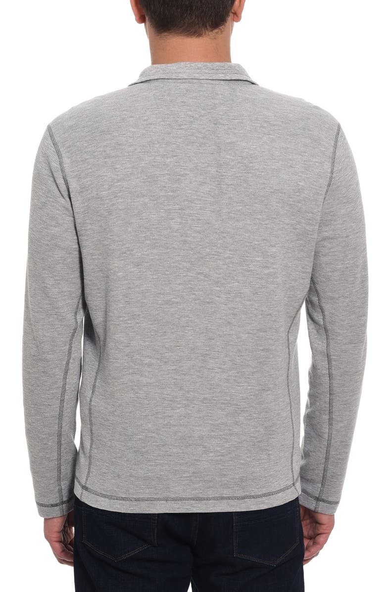 Robert Graham Polaris Embroidered Skull Quarter Zip Pullover, Alternate, color, 