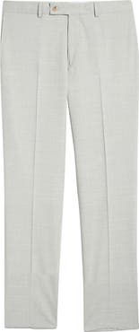 Jack Victor Piero Flat Front Stretch Cotton & Wool Pants