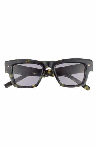 Valentino 50mm Rectangular Sunglasses