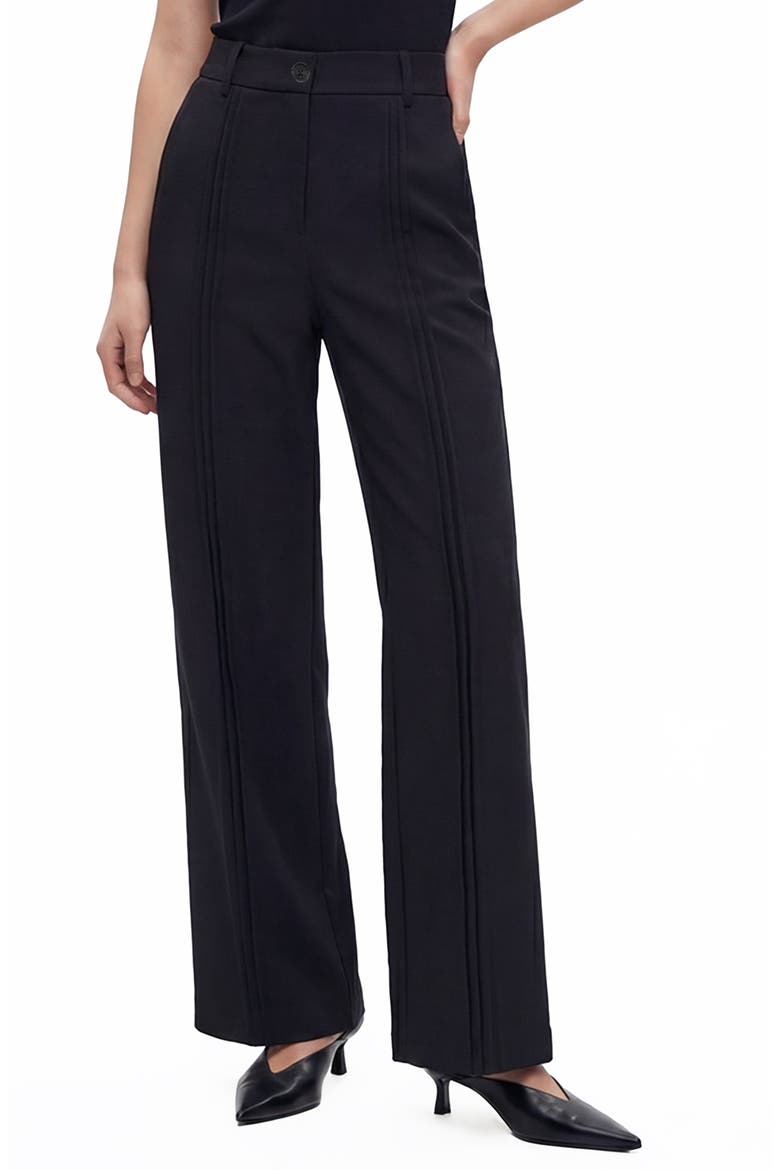Castle Wide Leg Pants, Main, color, BLACK