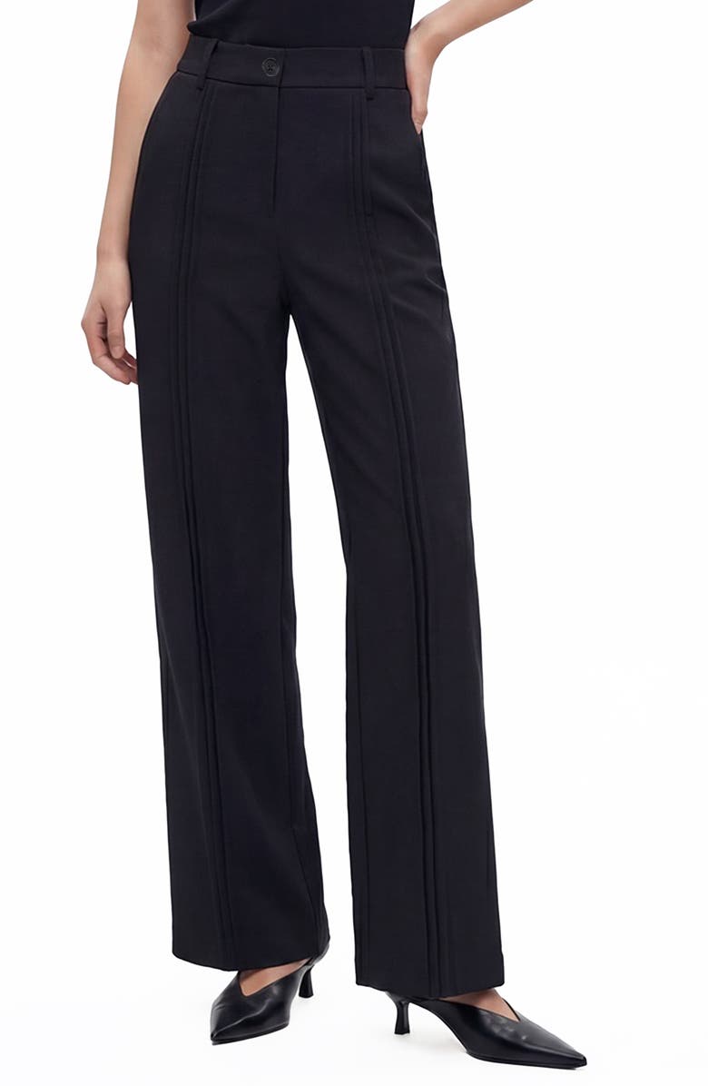 BY DESIGN Castle Wide Leg Pants, Main, color, Black