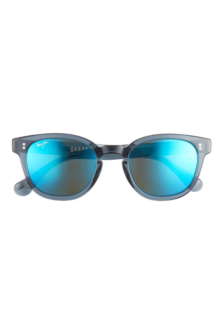 52mm Oval Sunglasses, Main, color, GREY GREY BLUE