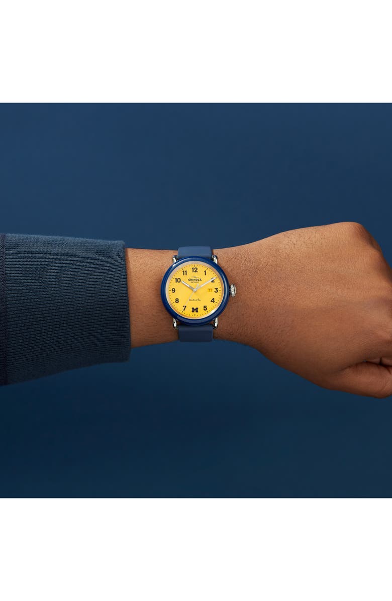 Shinola Detrola The Wolverine Silicone Strap Watch, 43mm, Alternate, color, 