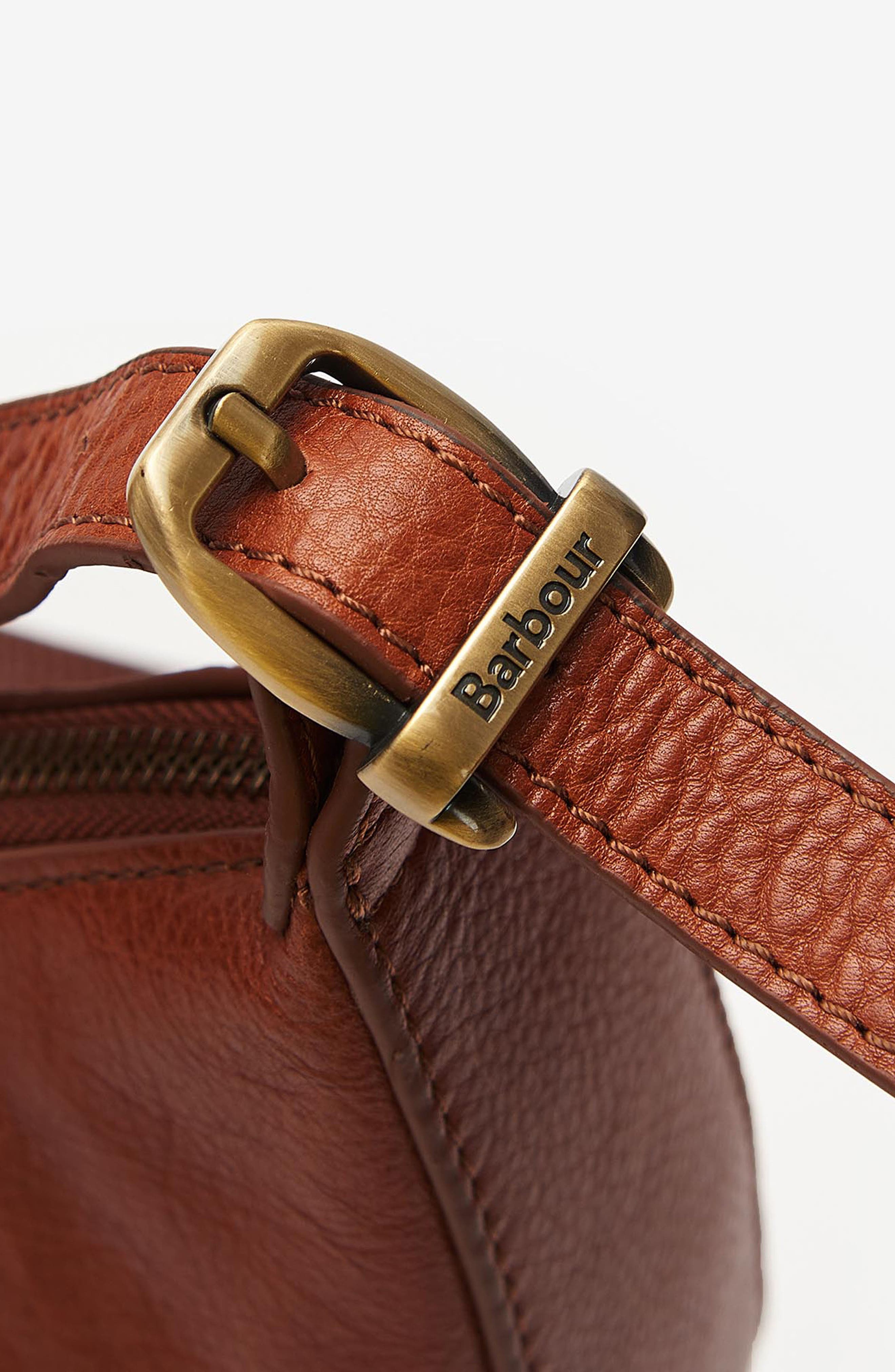 Barbour Laire Leather Sling Bag, Alternate, color, Brown