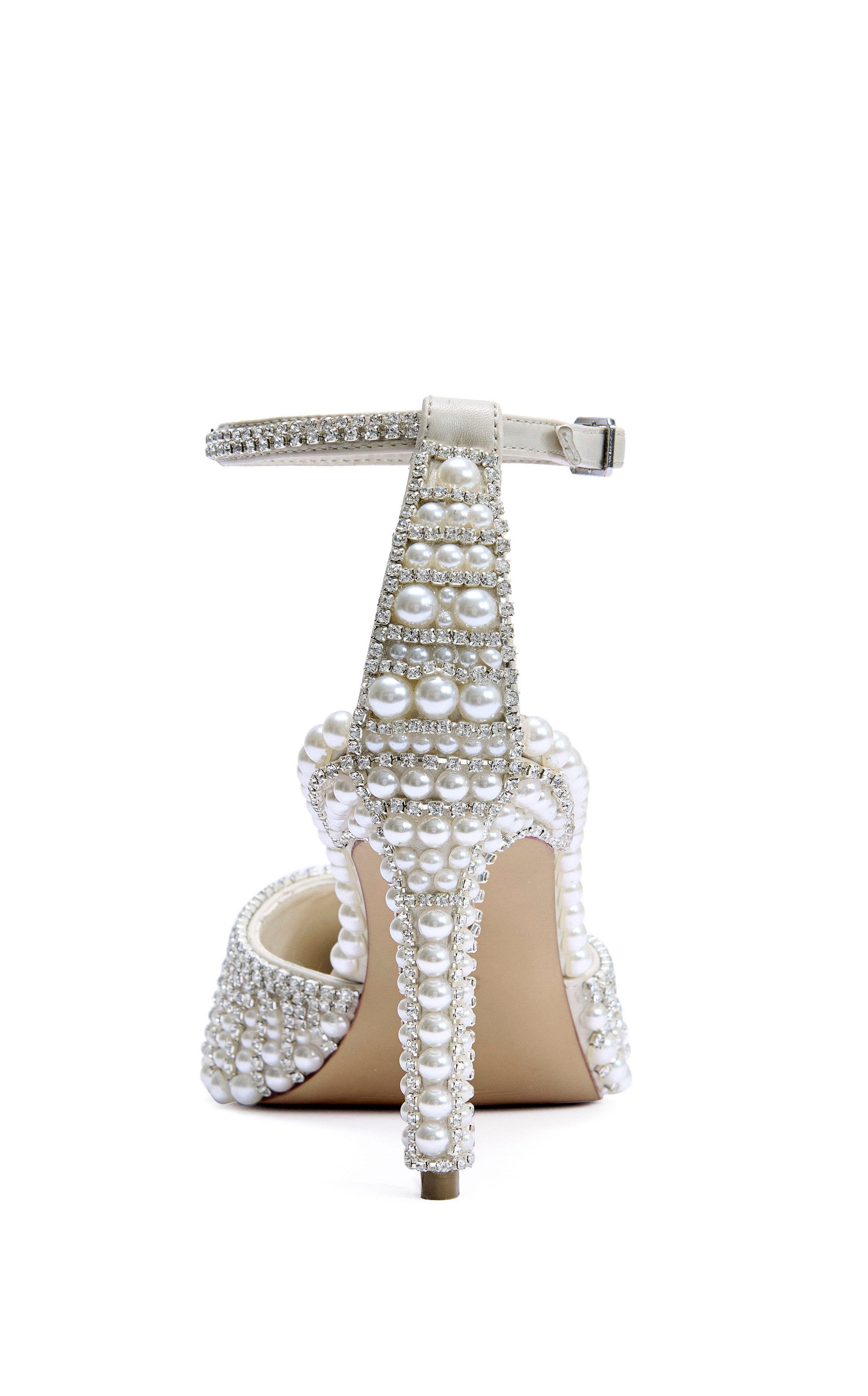 AZALEA WANG Davina Stiletto Pump, Alternate, color, Ivory