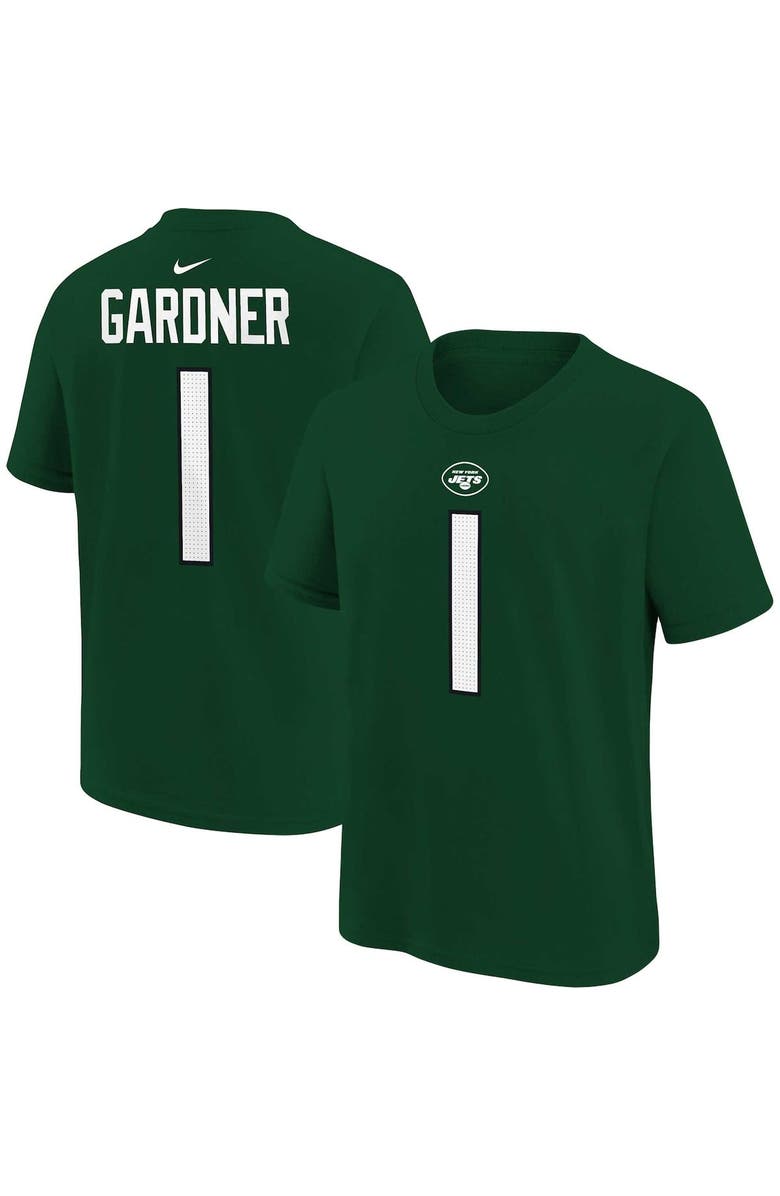 Nike Youth Nike Ahmad Sauce Gardner Green New York Jets Player Name & Number T-Shirt, Main, color, 