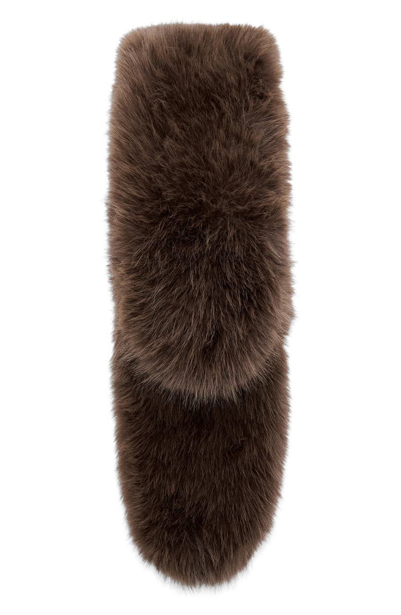 MANGO Faux Fur Shawl Scarf, Alternate, color, 