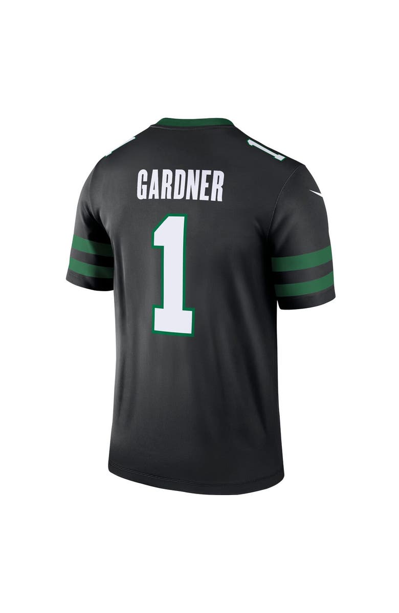 Nike Men's Nike Ahmad Sauce Gardner Black New York Jets Alternate Legend Player Performance Top, Alternate, color, Black