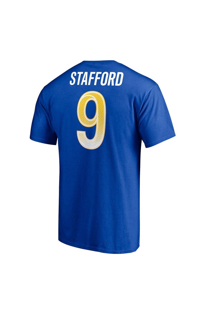 FANATICS Men's Fanatics Branded Matthew Stafford Royal Los Angeles Rams Player Icon T-Shirt, Alternate, color, Royal
