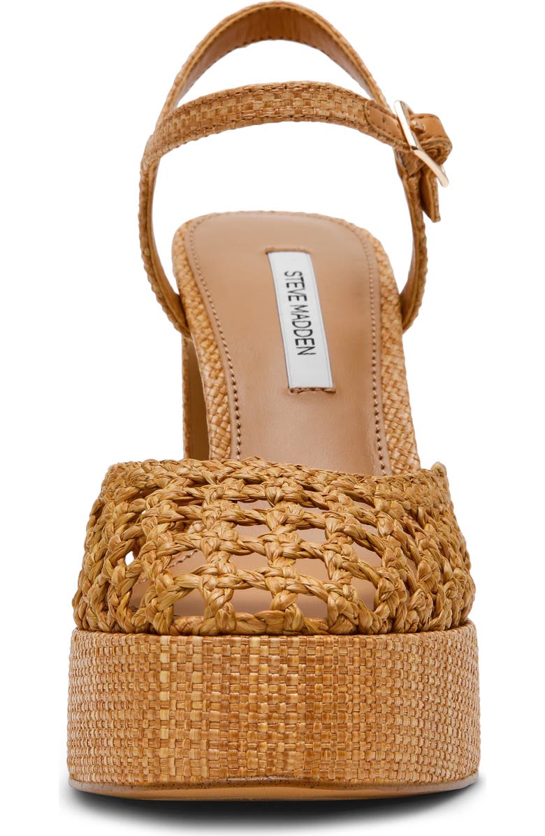 Steve Madden Lexie Ankle Strap Platform Pump, Alternate, color, Cognac