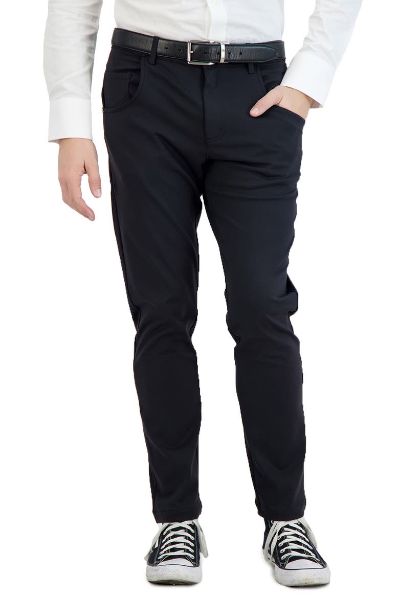 All Day Everyday Stretch Tech Chino Pants, Main, color, BLACK