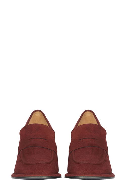 Saint G Viviana Block Heel Pump In Burgundy