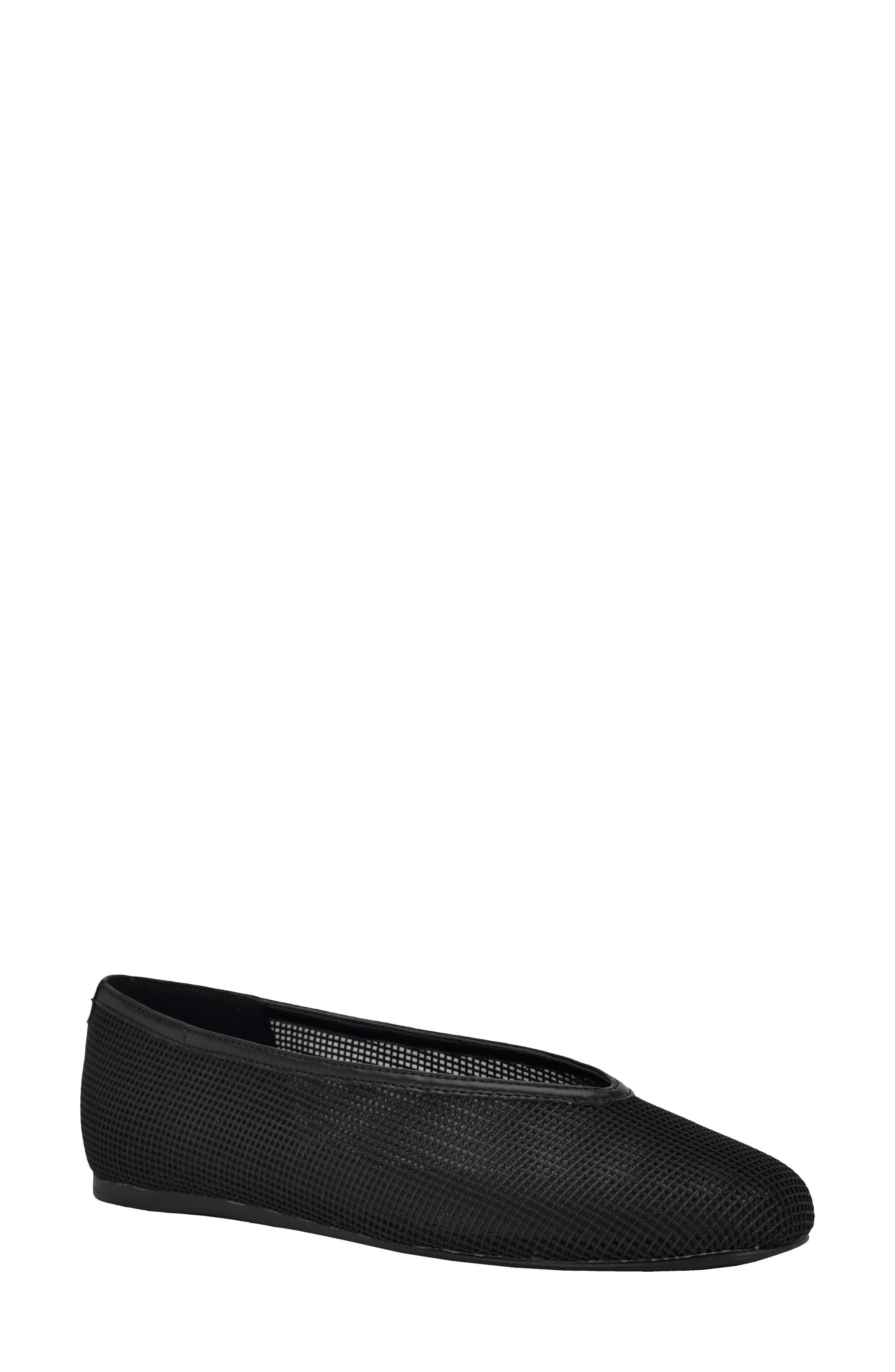 Calvin Klein Zinya Flat, Main, color, Black Mesh