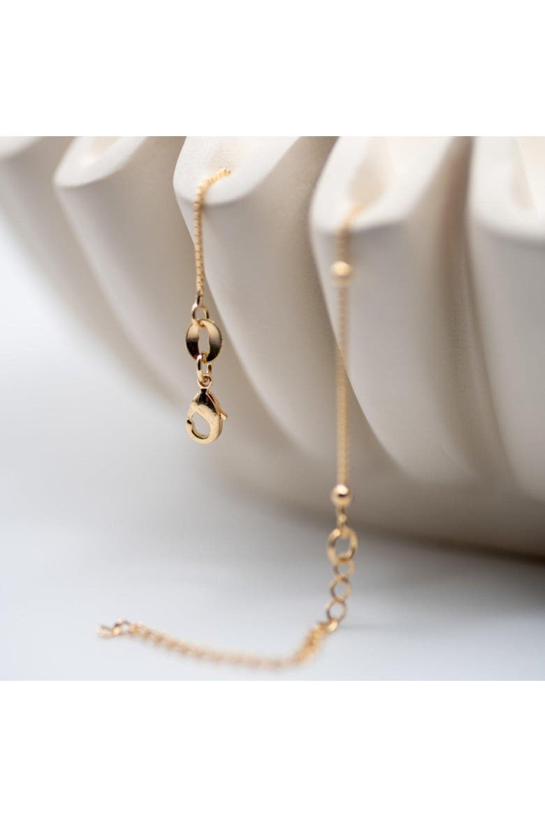 Dainty Dot Necklace, Alternate, color, Gold