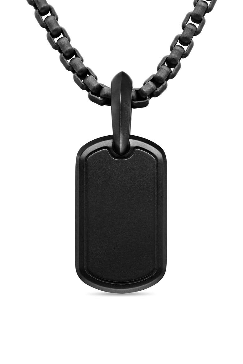 Sculpted Cable Tag in Black Titanium, Alternate, color, BLACK TITANIUM