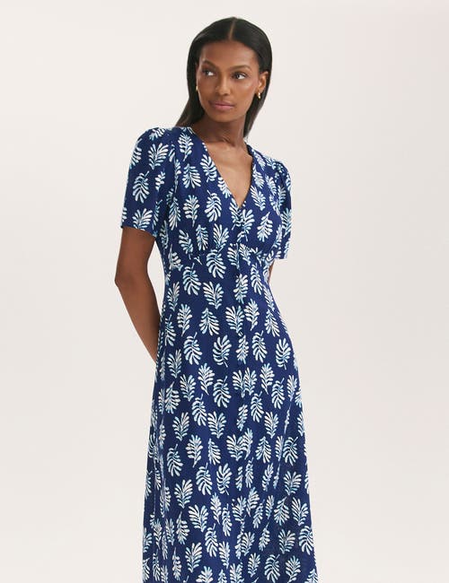 Finery London Martina Printed Crepe Midi Dress