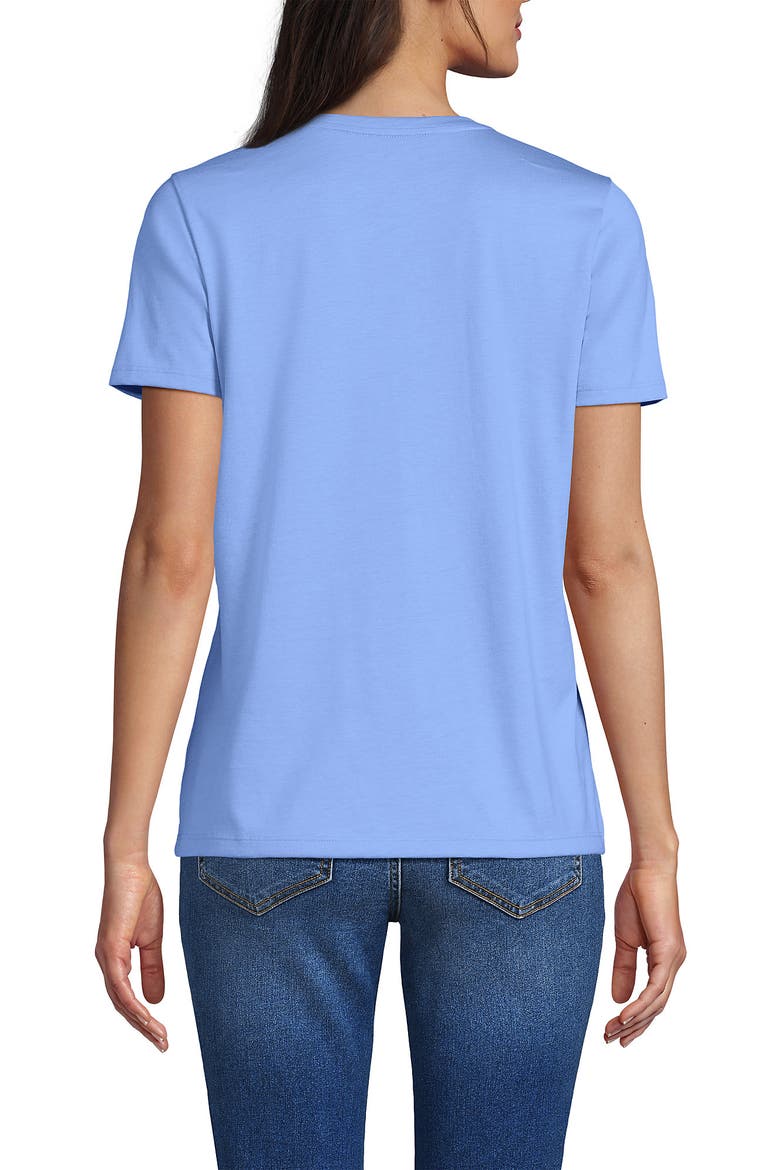 Supima Cotton Crew Neck T-Shirt, Alternate, color, Clear Blue Sky