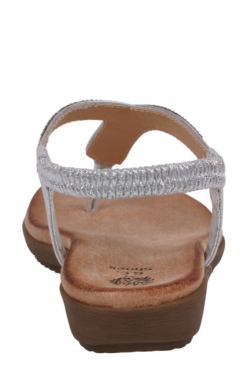 Gc Shoes Lori T-strap Sandal In Silver