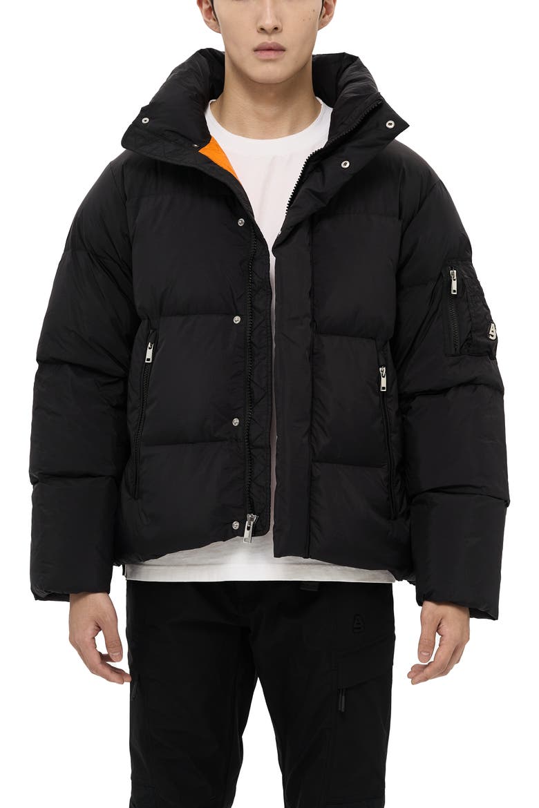 Leverett Cropped Down puffer, Main, color, Black