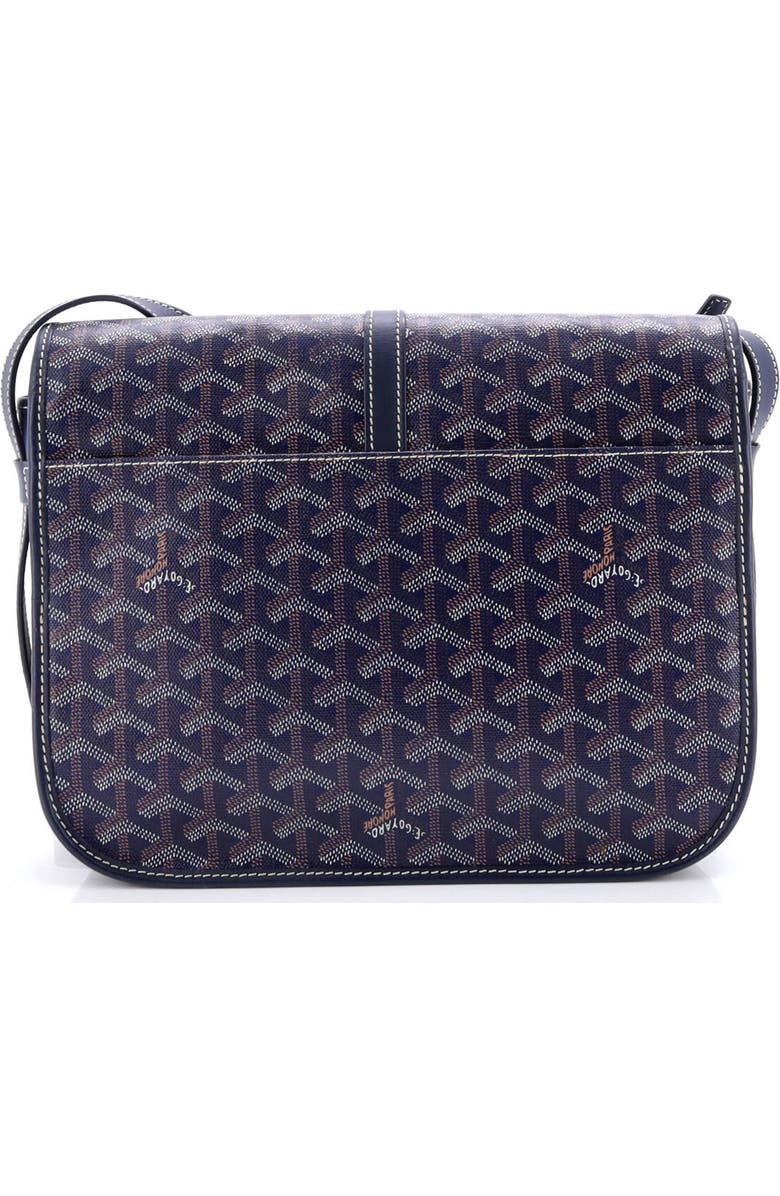 Pre-Owned Goyard Belvedere II Messenger Bag Coated Canvas MM, Alternate, color, Blue