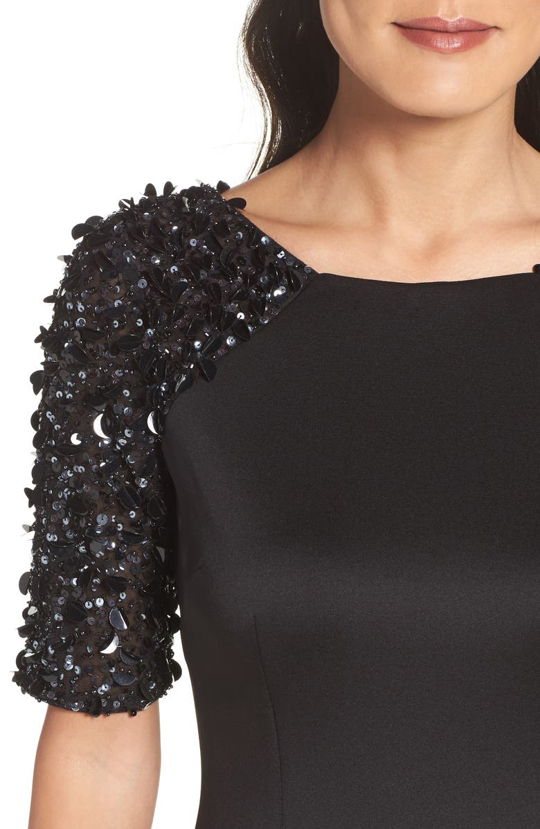 Adrianna Papell St. Arcadia Beaded Cocktail Dress, Alternate, color, 