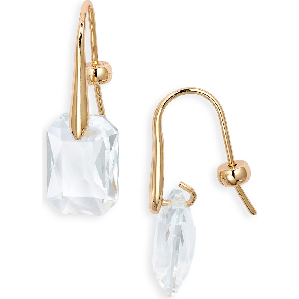 NORDSTROM NORDSTROM FLOATING OCTAGON CRYSTAL DROP EARRINGS
