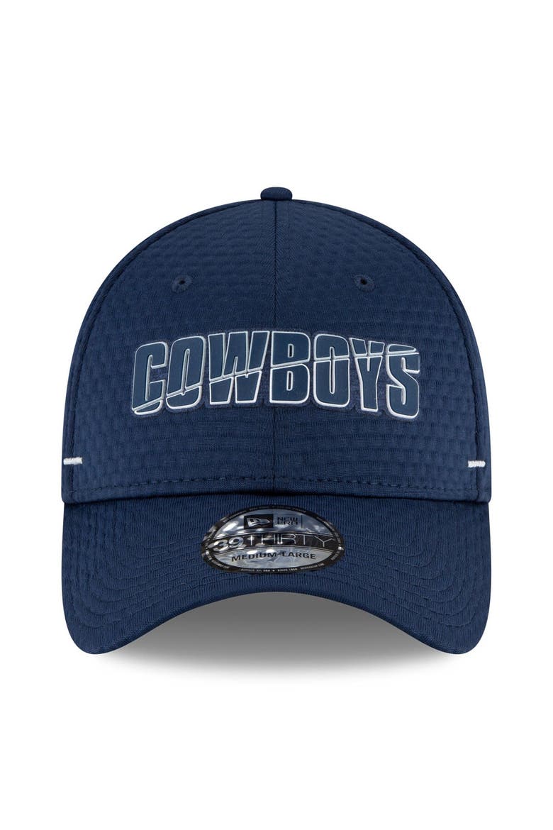 Men's New Era Navy Dallas Cowboys 2020 NFL Summer Sideline Official 39THIRTY Flex Hat, Alternate, color, Navy