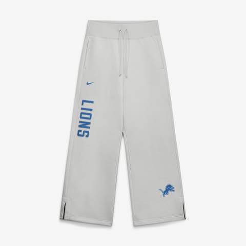 Women's Nike  Gray Detroit Lions Primetime Phoenix Fleece Wide-Leg Sweatpants