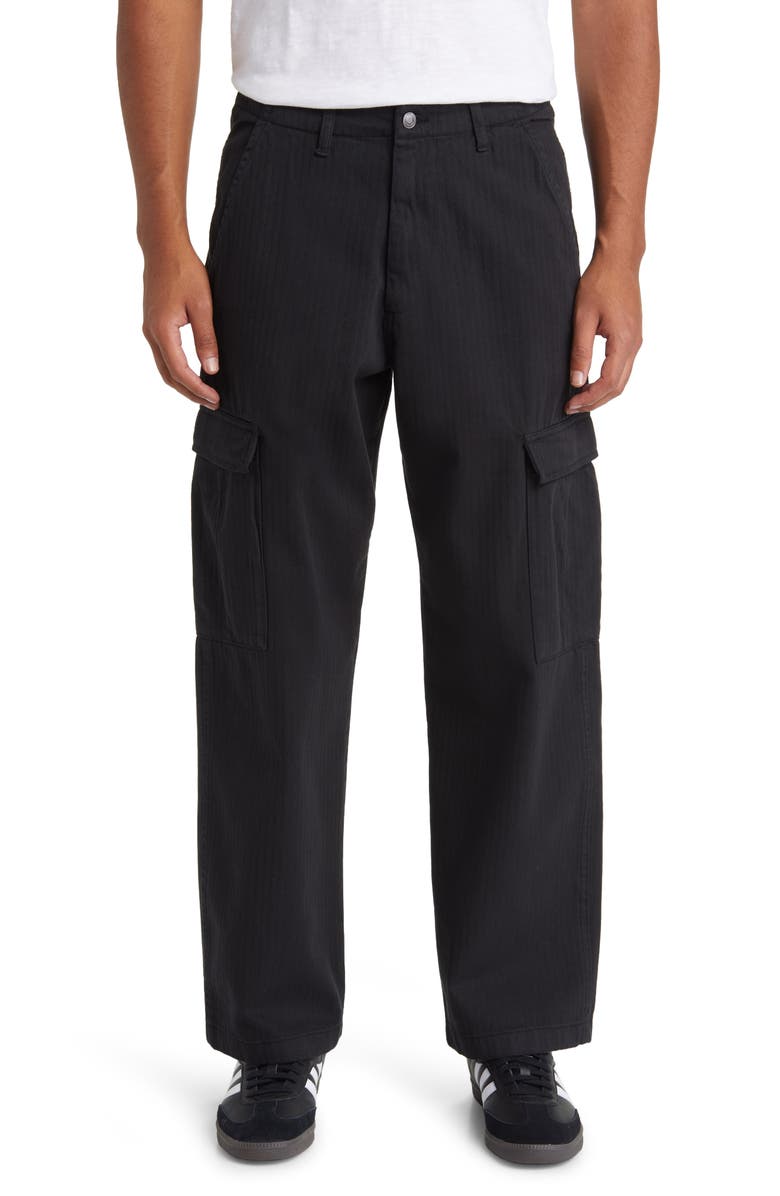 Wax London Santo Herringbone Organic Cotton Cargo Pants, Main, color,
