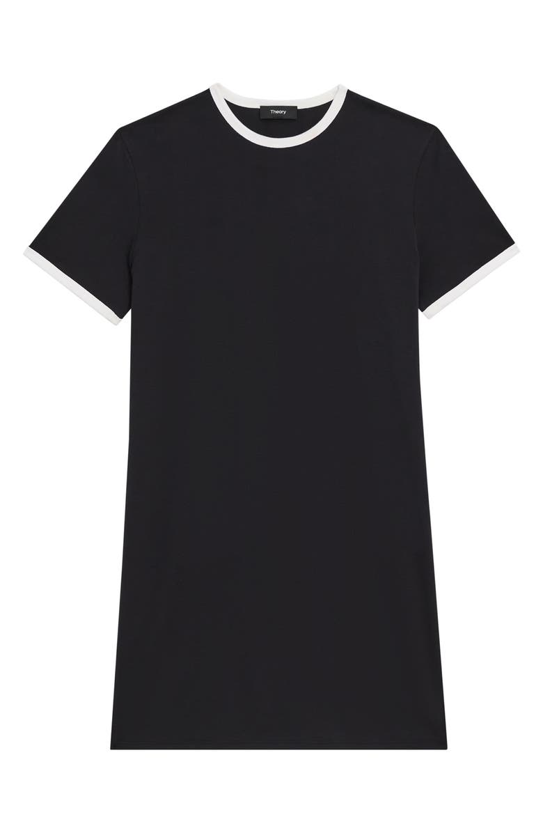 Theory Apex Ringer Organic Cotton Mini T-Shirt Dress, Alternate, color, 