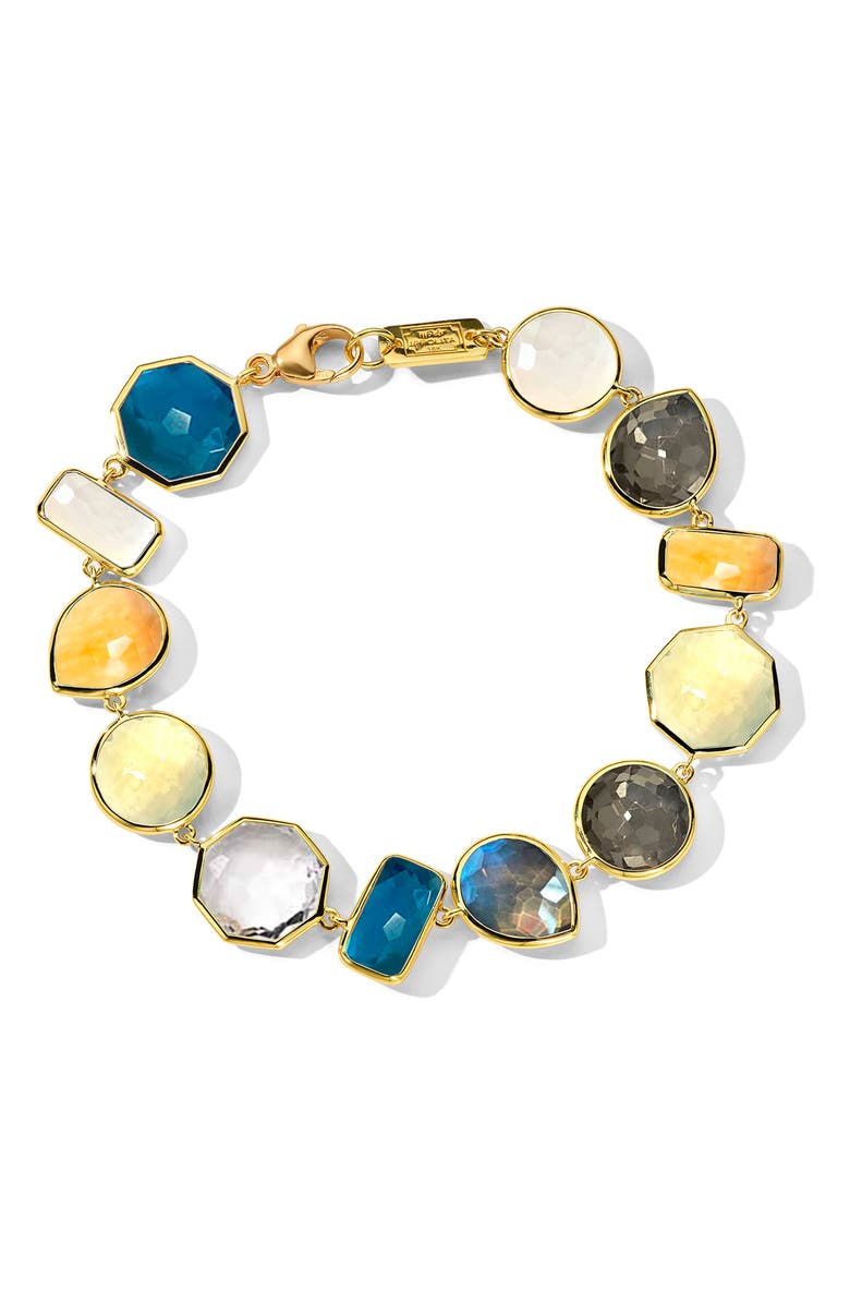 Ippolita Rock Candy<sup>®</sup> Flexible Bracelet, Main, color, Gold