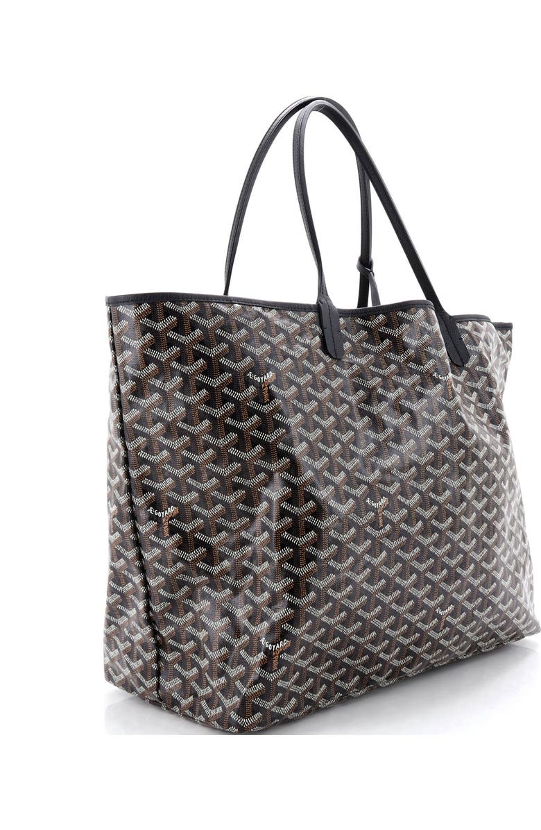 Pre-Owned Goyard Saint Louis Tote Coated Canvas GM, Alternate, color, Black