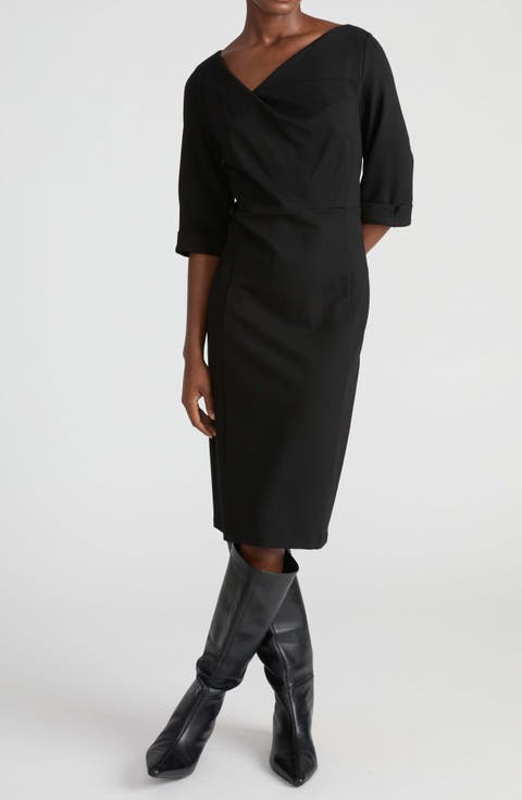 Lando Ponte Midi Dress