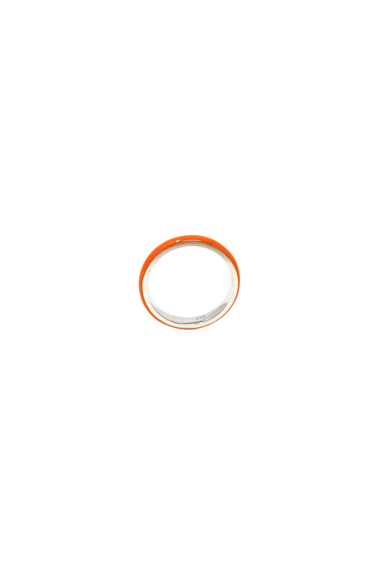 The Enamel Stacking Ring, Main, color, Florida Orange
