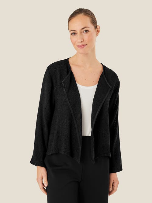 Masai Copenhagen Majulitta Open Front Long Sleeve Jacket In Black