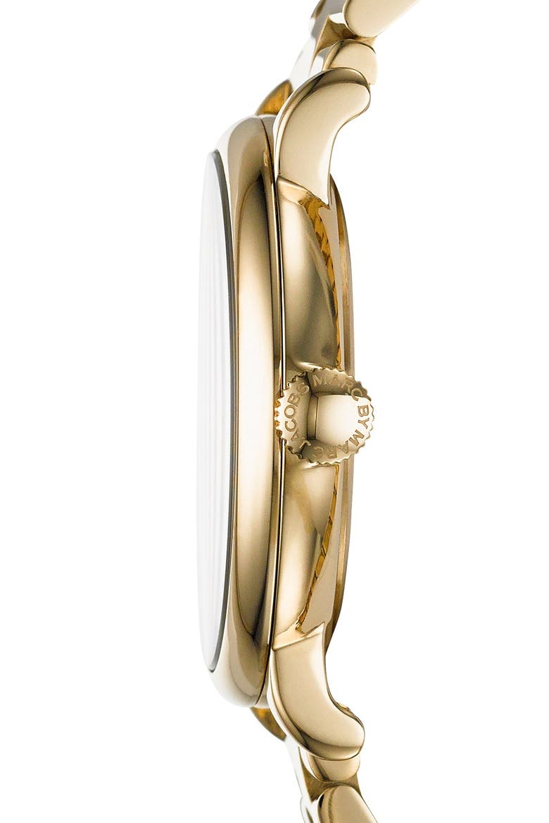 'Baker' Bracelet Watch, 37mm, Alternate, color, GOLD/ BLACK