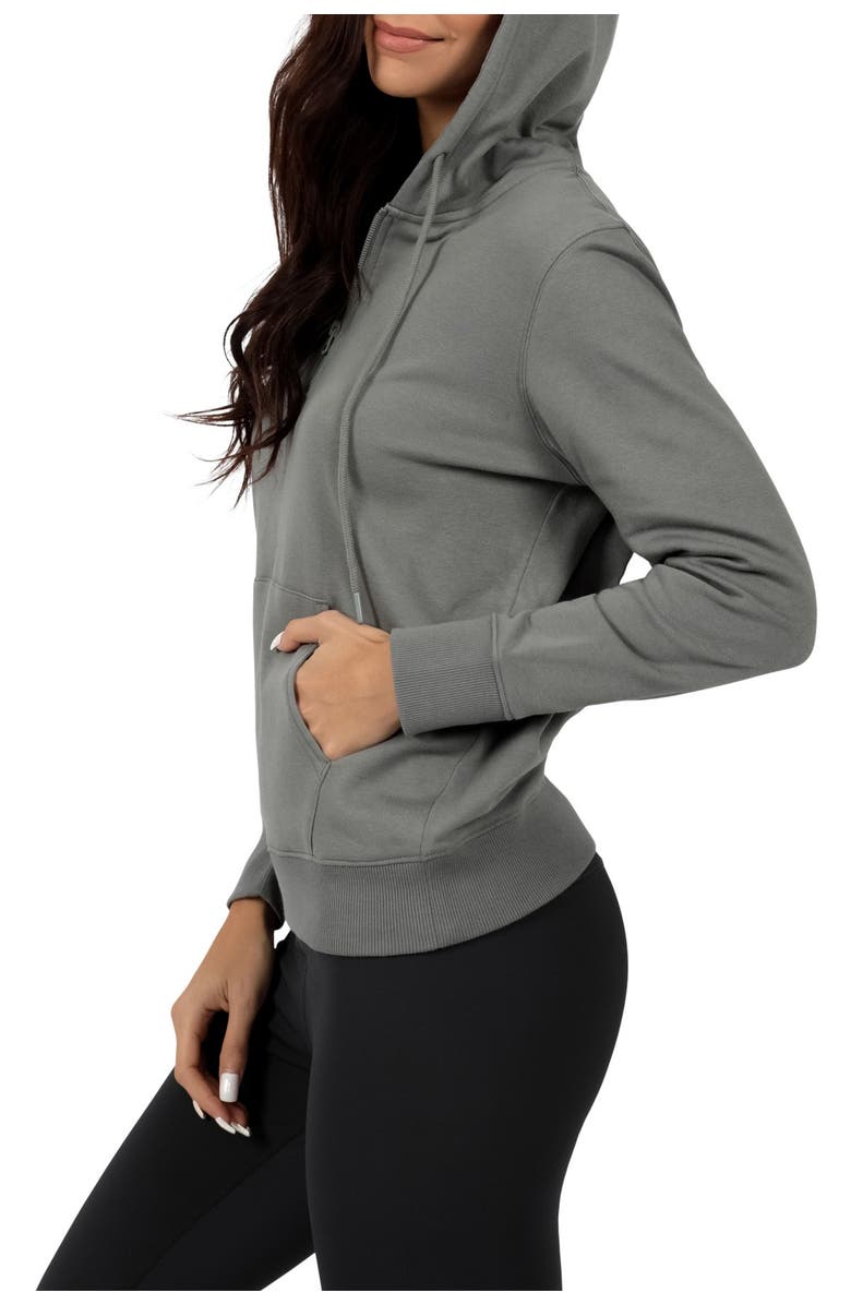 90 DEGREE BY REFLEX Half Zip Kangaroo Pocket Hoodie, Alternate, color,