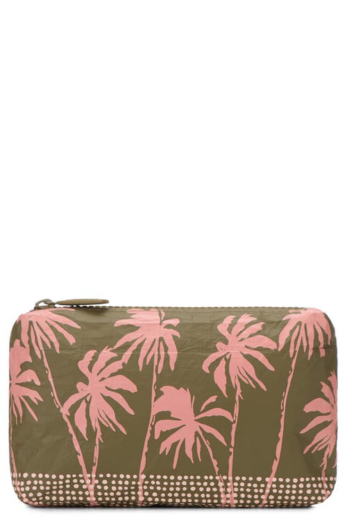 Aloha Collection Mini Water Resistant Tyvek® Zip Pouch in Olive 