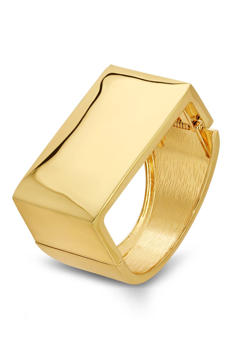 Antonito Block Cuff Bracelet, Main, color, GOLD