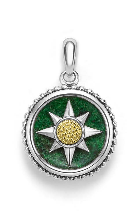 Men's Anthem Small Jade Sunburst Amulet
