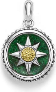 LAGOS Men's Anthem Small Jade Sunburst Amulet