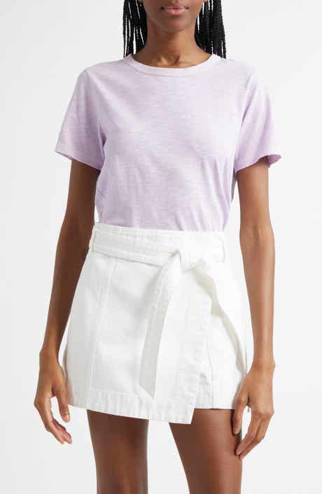 Veronica Beard Carla Crewneck Cotton T-Shirt