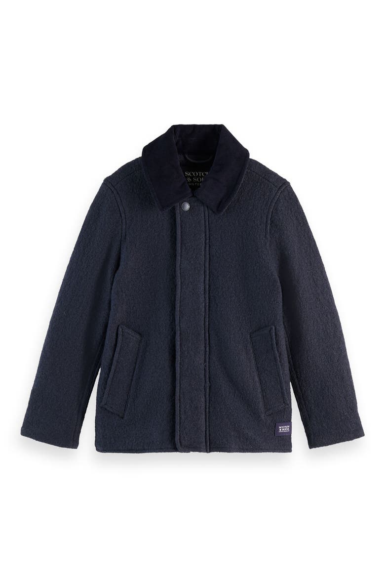 Kids' Wool Blend Coat, Main, color, SKY CAPTAIN
