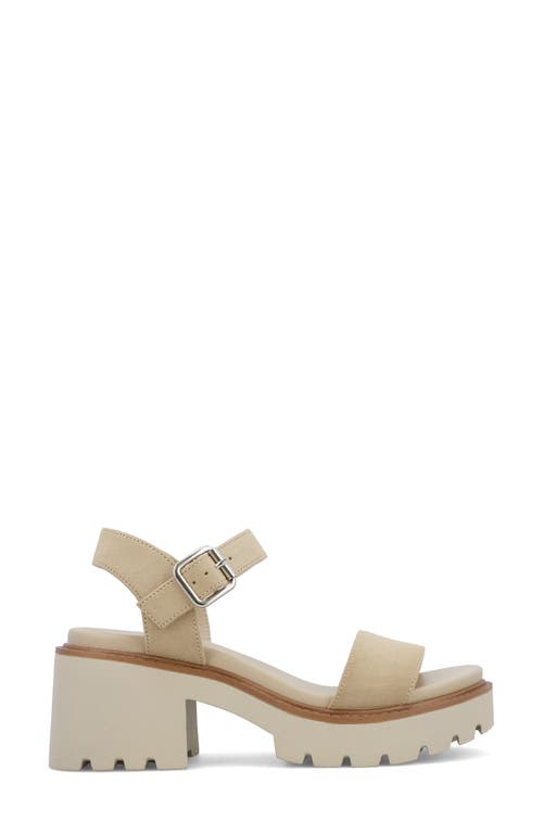 Mia Savy Ankle Strap Platform Sandal In Sand