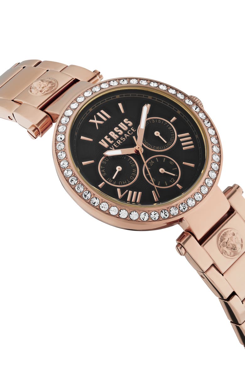 VERSUS Versace Camden Market Crystal Bracelet Strap Watch, 38mm, Alternate, color, 