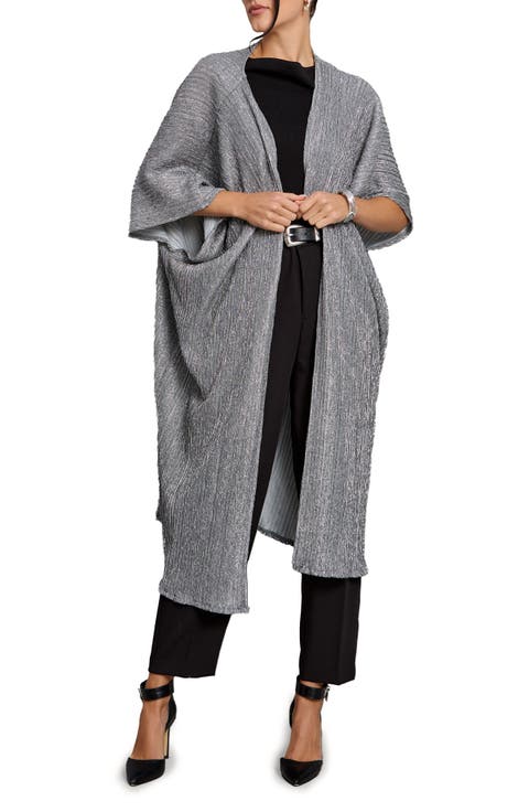 Pleated Shimmer Duster