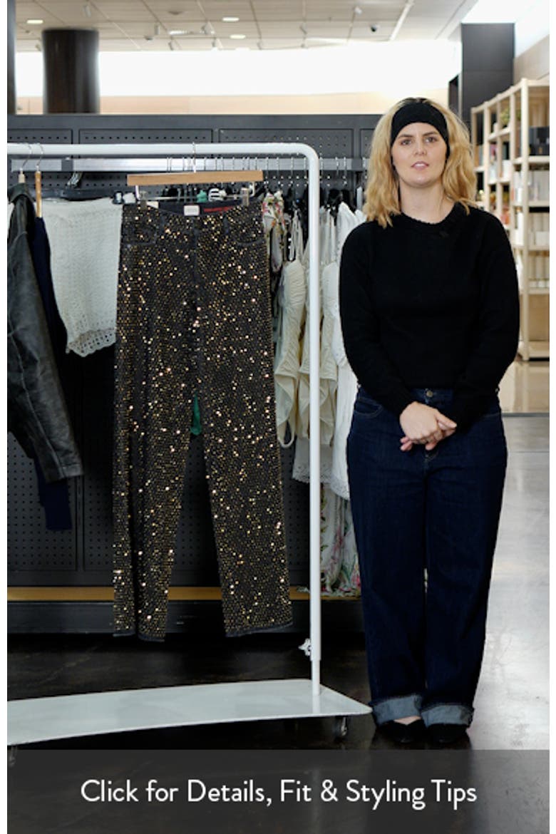 Amazing Stud Embellished Baggy Wide Leg Jeans video
